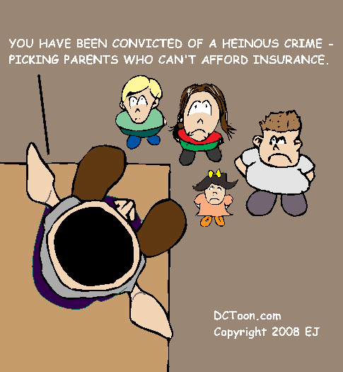 Judge Bush States the Crime (Cartoon by EJ)
