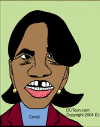 Condi Rice  (Cartoon-Caricature by EJ)