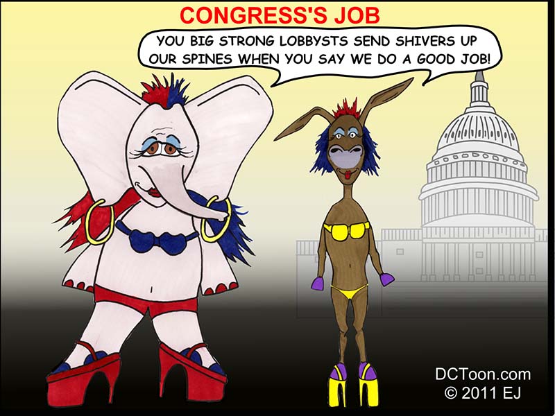 Congress's Job (Cartoon by EJ)