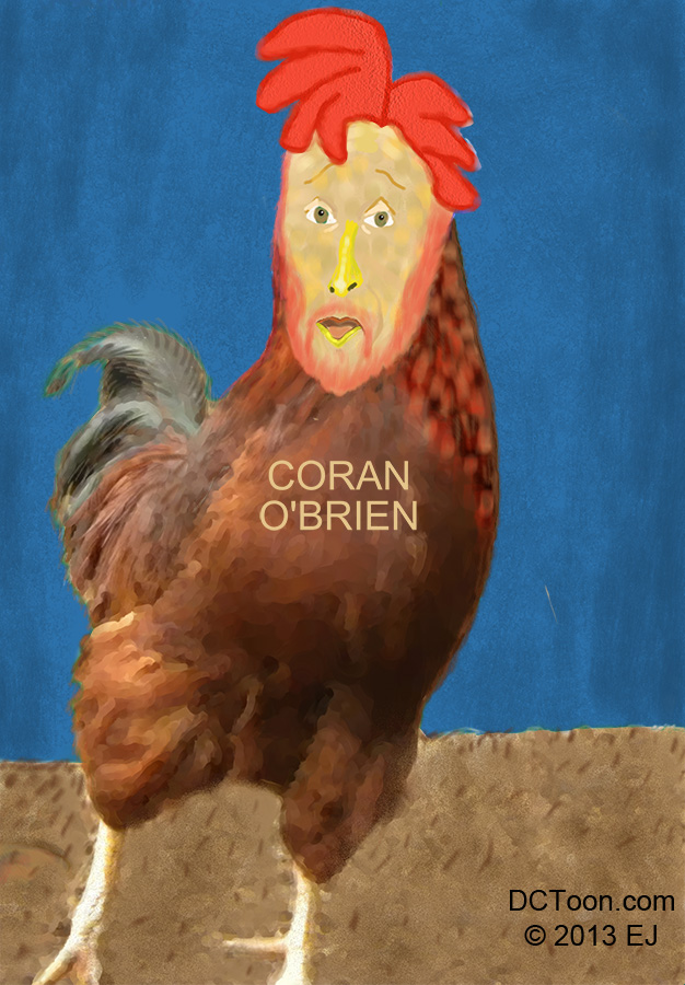 Caricature of Coran O'Brien
